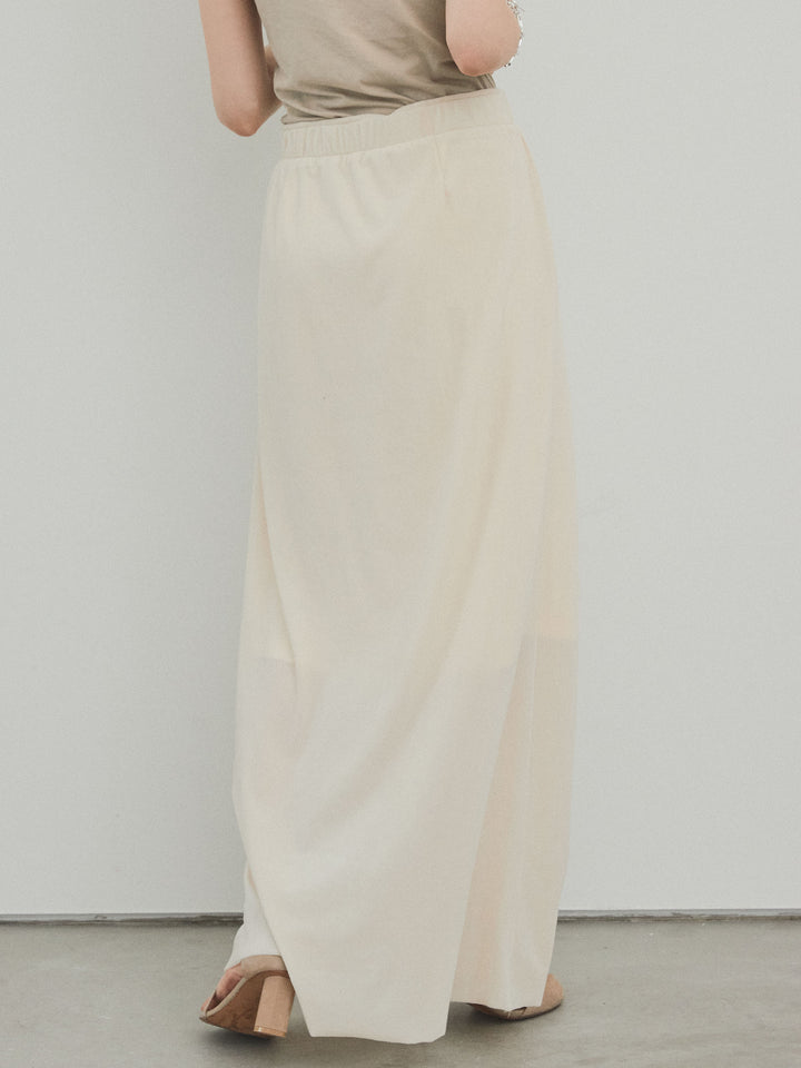 [予約]ベロアナロースカート/アイボリー