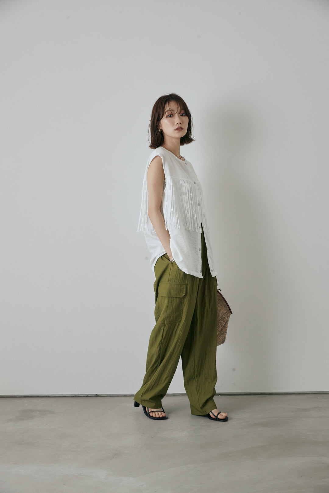 [預購] 軍裝工裝褲/卡其色