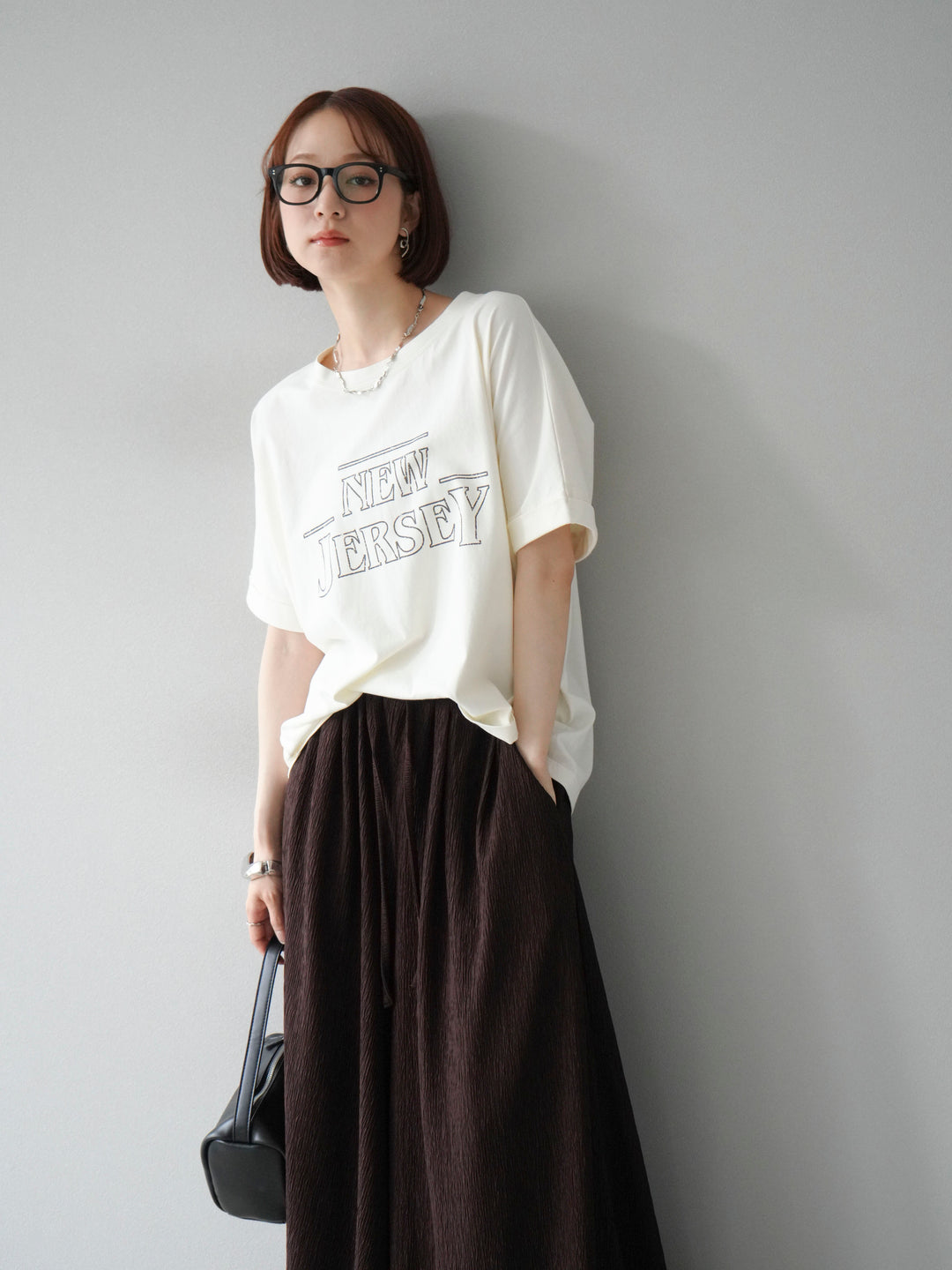 [予約]ビンテージロゴプリントTシャツ/アイボリー