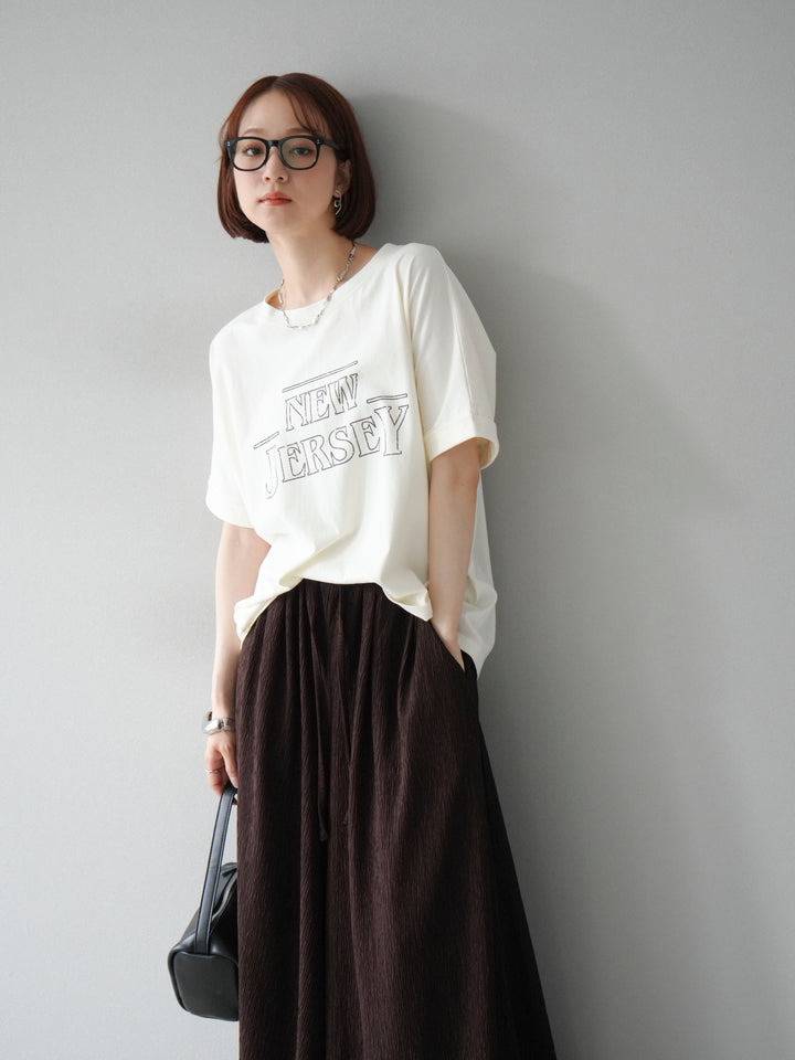 [予約]ビンテージロゴプリントTシャツ/アイボリー