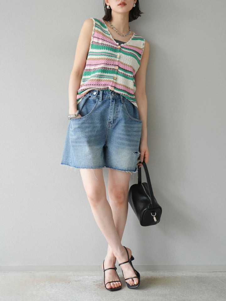 【預購】寬鬆半身牛仔褲/藍色