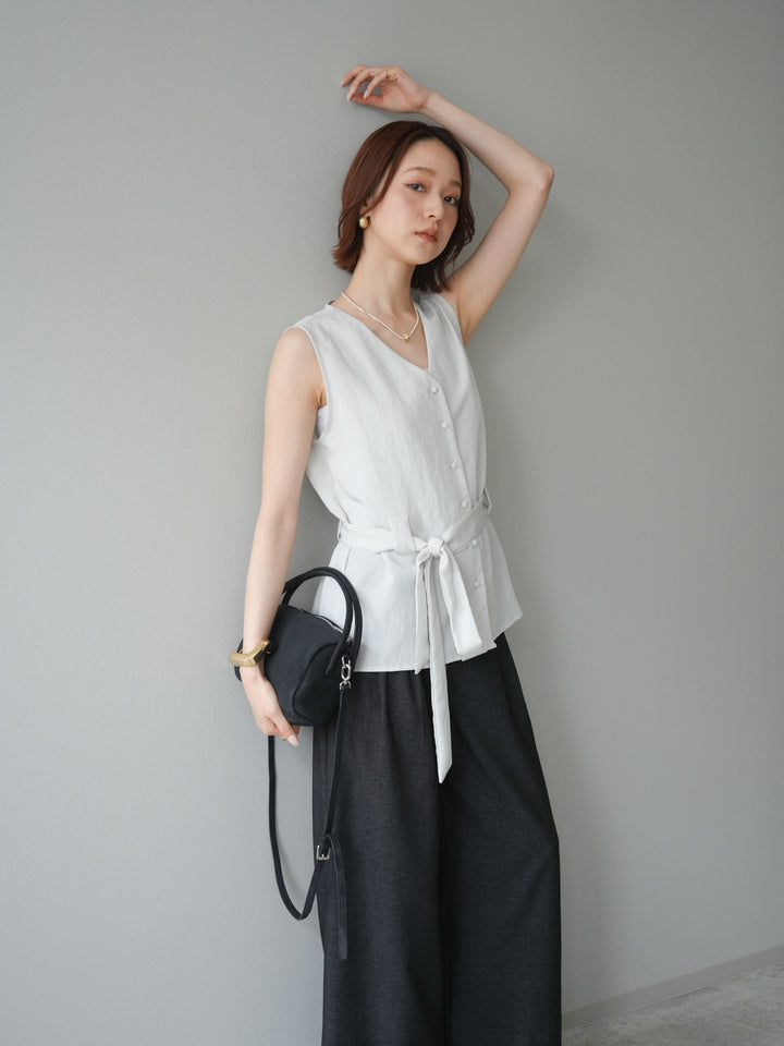 [予約]ウエストマークベスト/gray