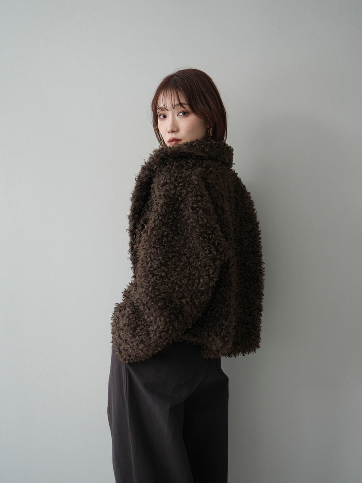 [SET]プードルファーミドルスタンドブルゾン+プードルファーミドルスタンドブルゾン(2set)