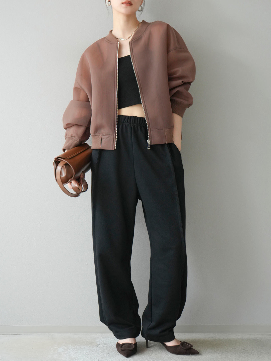 [予約]シアーダンボールボリュームスリーブMA-1/ブラウン