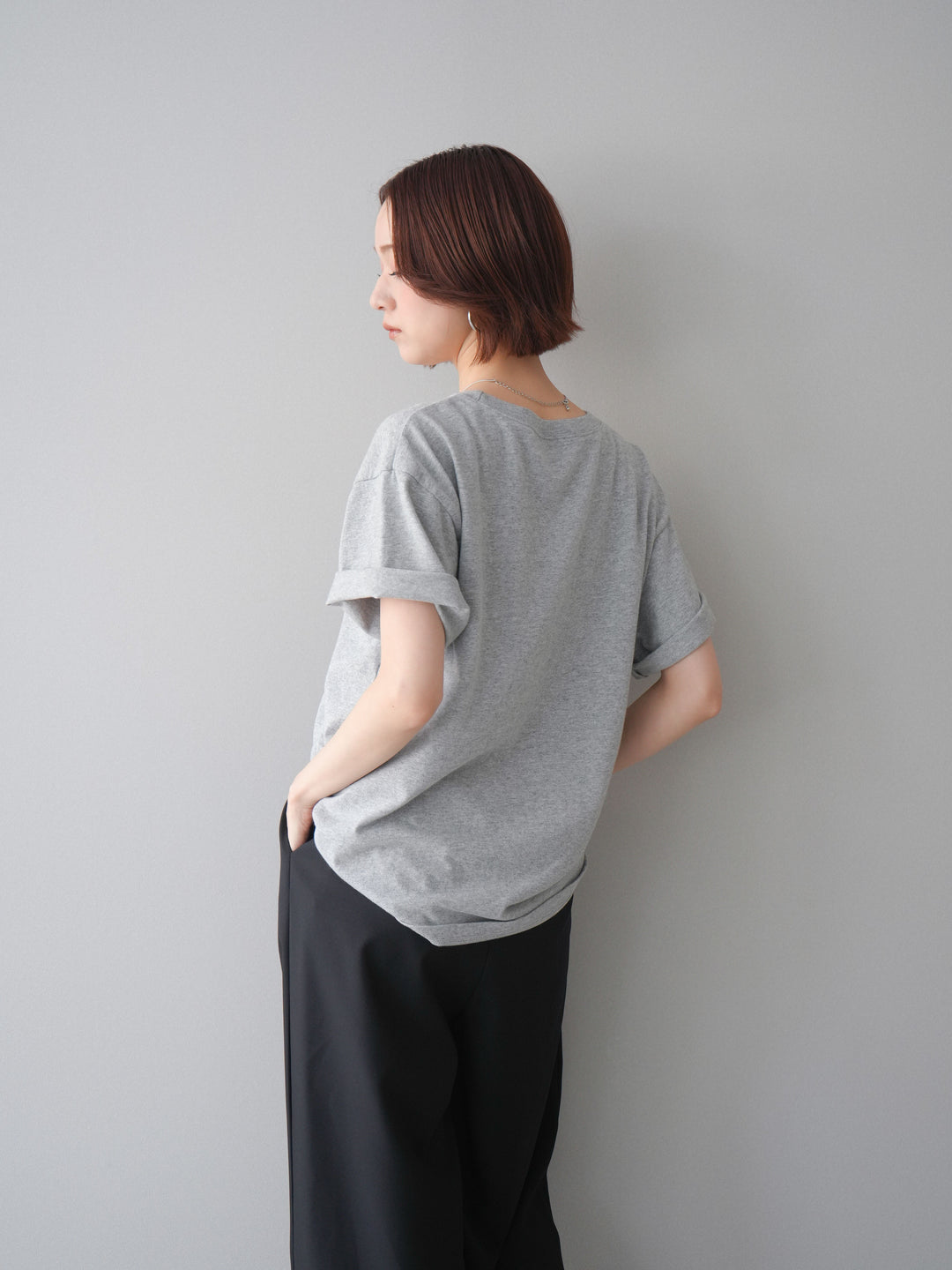 [予約]モノクロフォトTシャツ/mokugray1