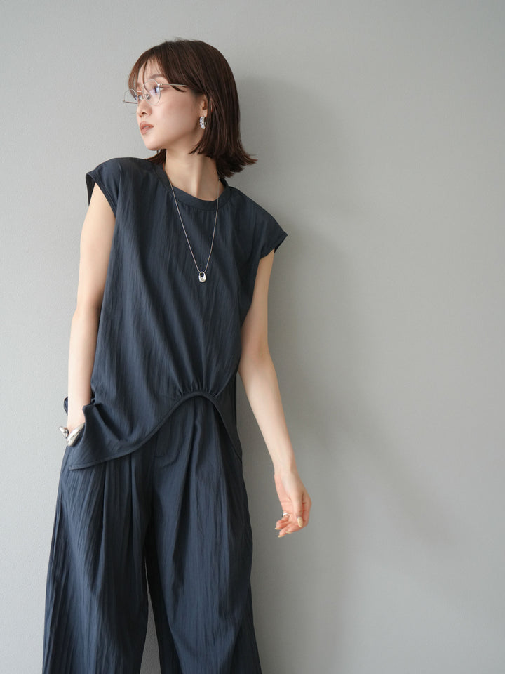 [SET] 不對稱套頭衫＆寬褲 SET UP（2套）