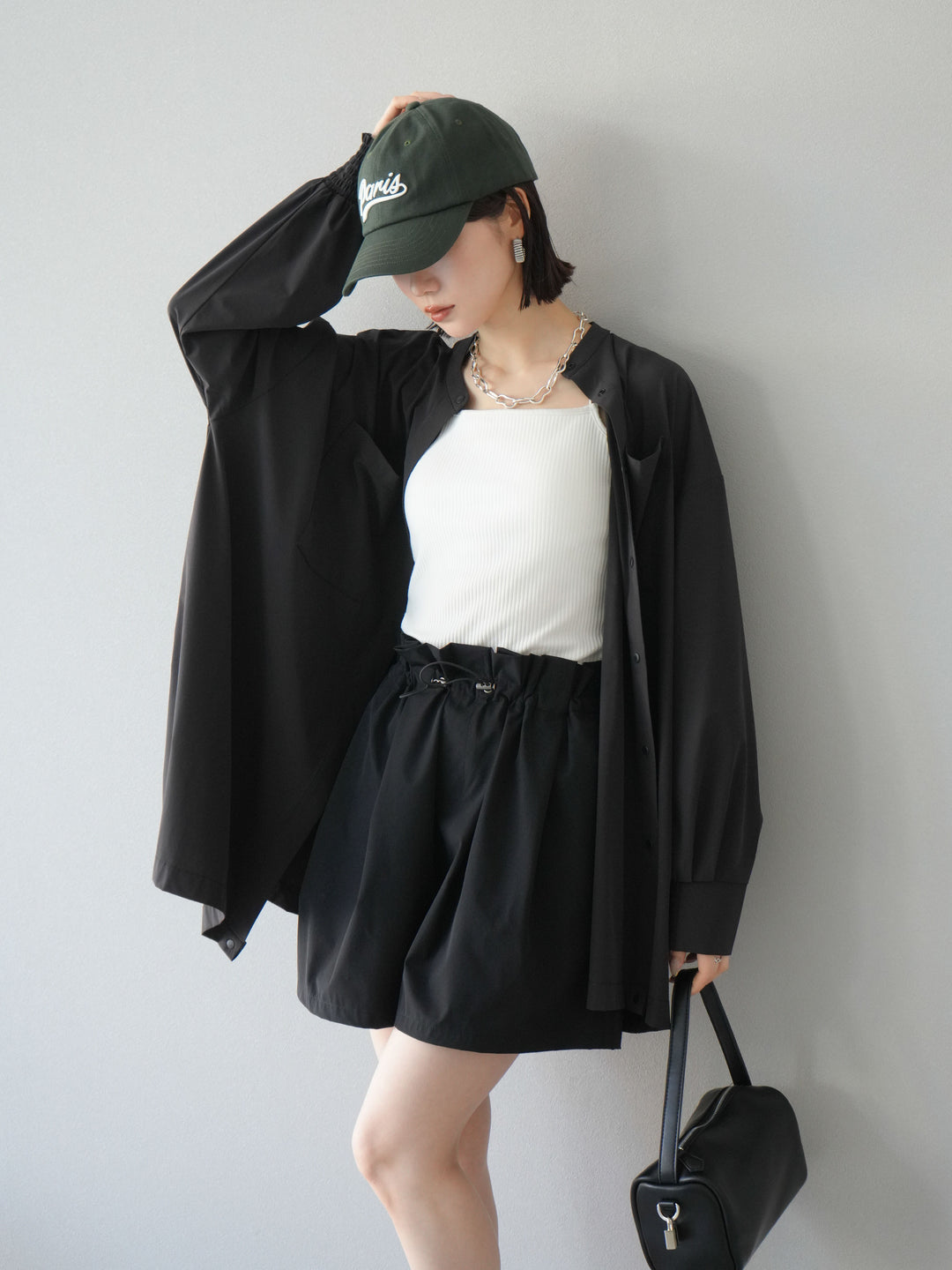 [予約]ICE TOUCH ２WAYオーバーシャツ/ブラック