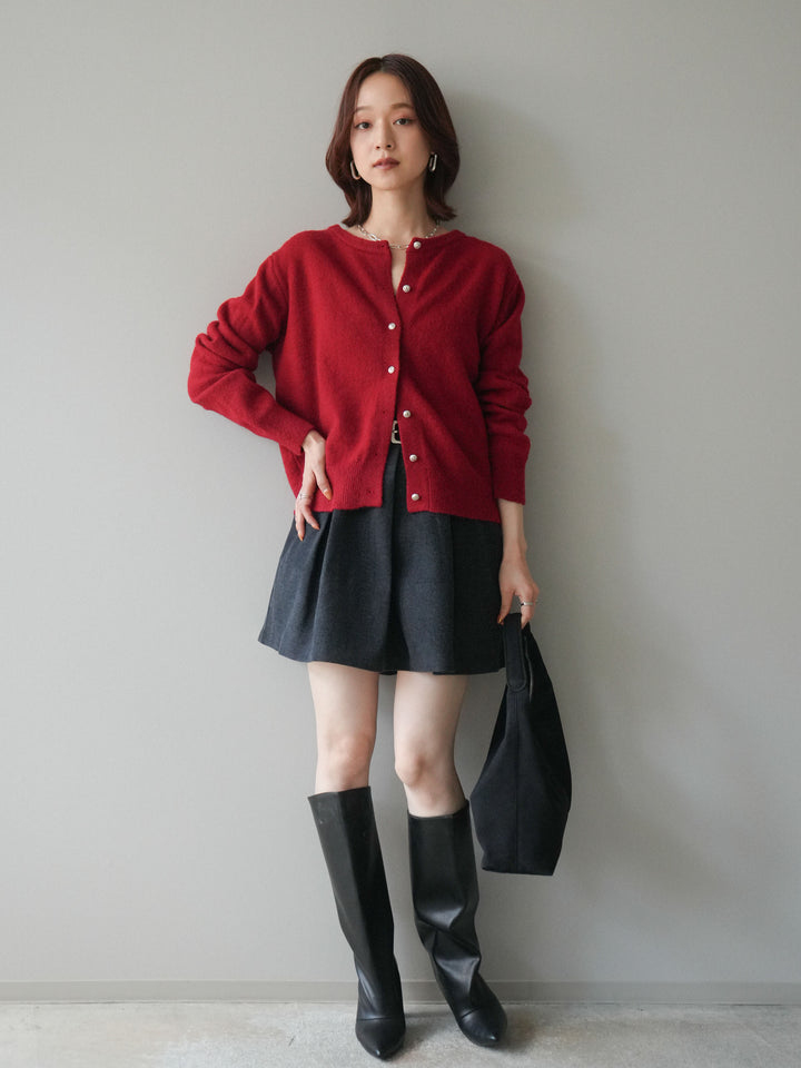 [SET]ベルト付きタックミニスカート+ベルト付きタックミニスカート(2set)