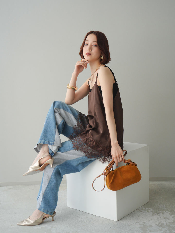 [SET]レーストリムキャミソール+レーストリムキャミソール(2set)