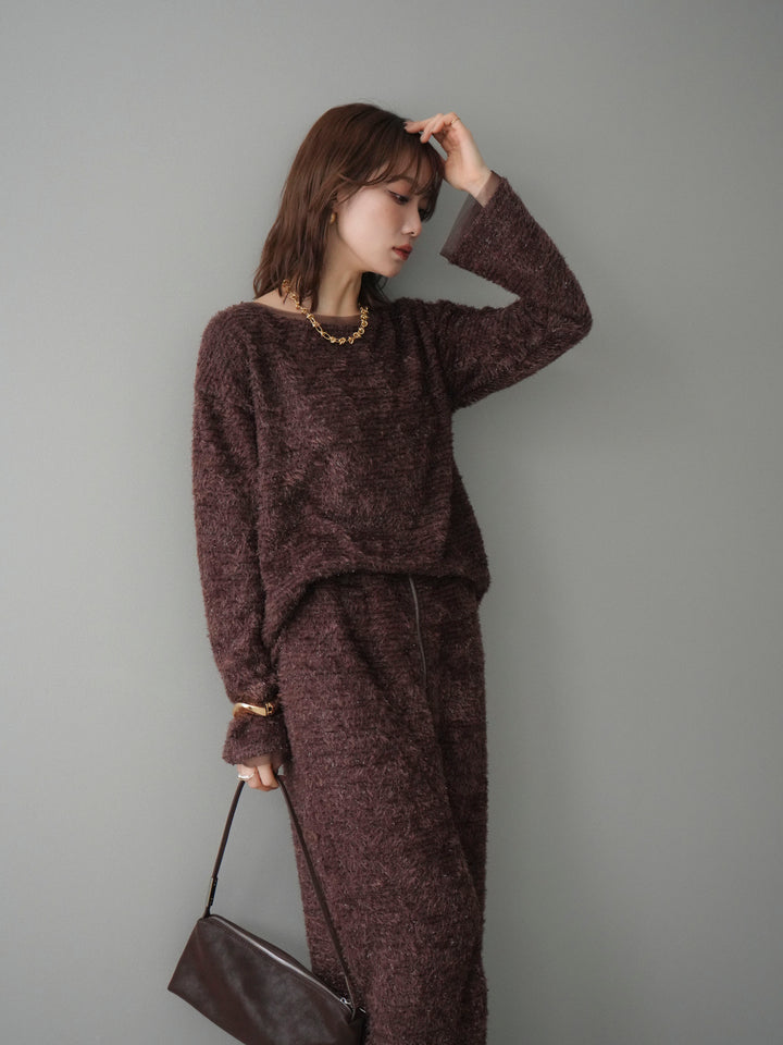 [SET]ラメシャギートップス+選べるアクセセット(2set)