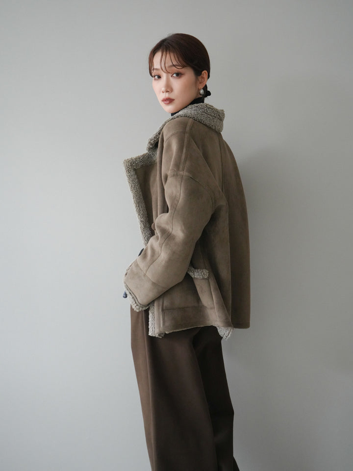 [予約]ムートンボアジャケット/khaki