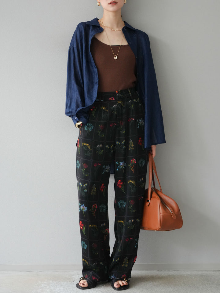 [予約]ワッシャーシャイニーシャツ/ブルー