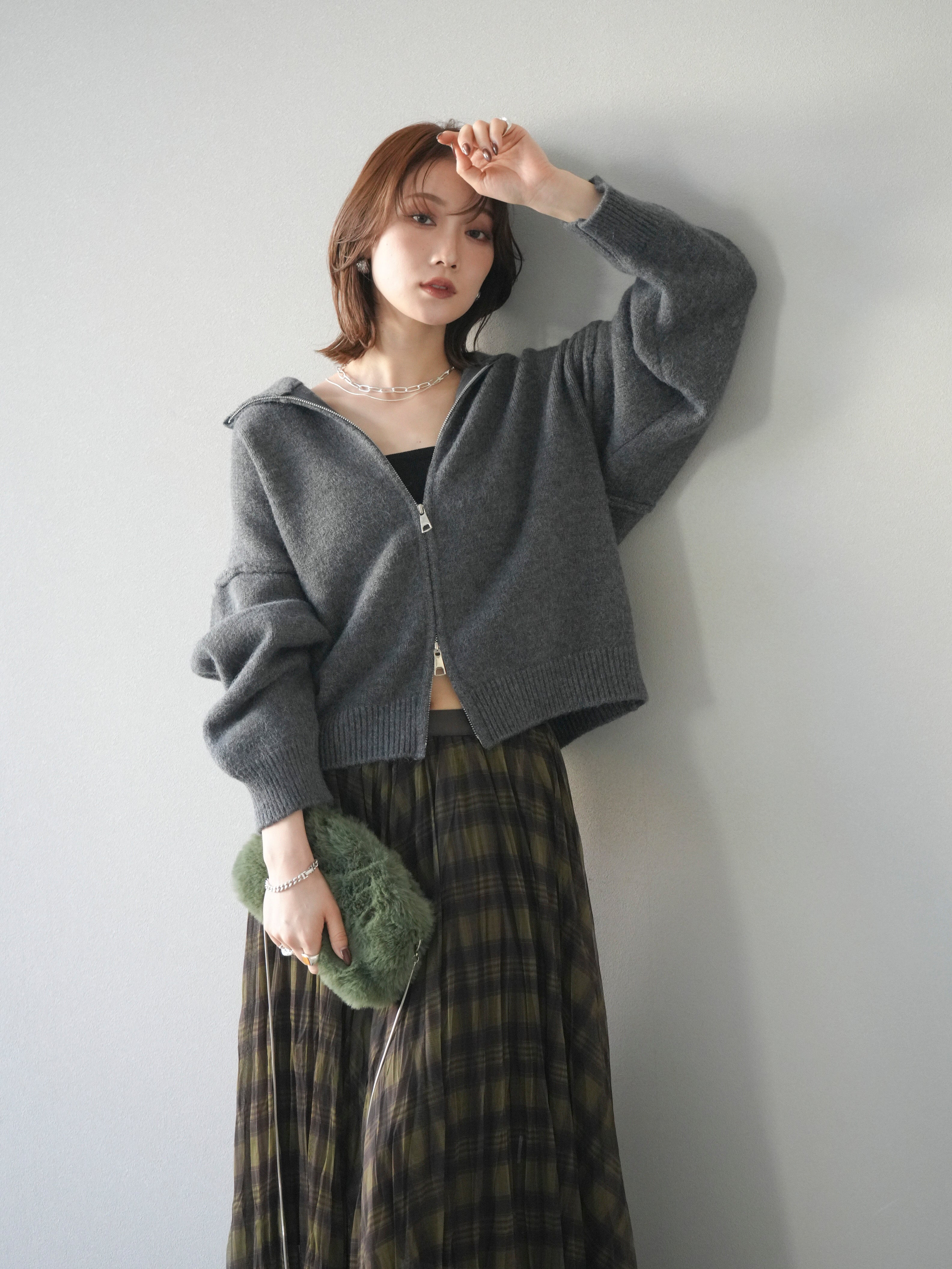 DAMIR DOMA フード付きブラックカーディガン DAMIR DOMA フード付きブラックカーディガン