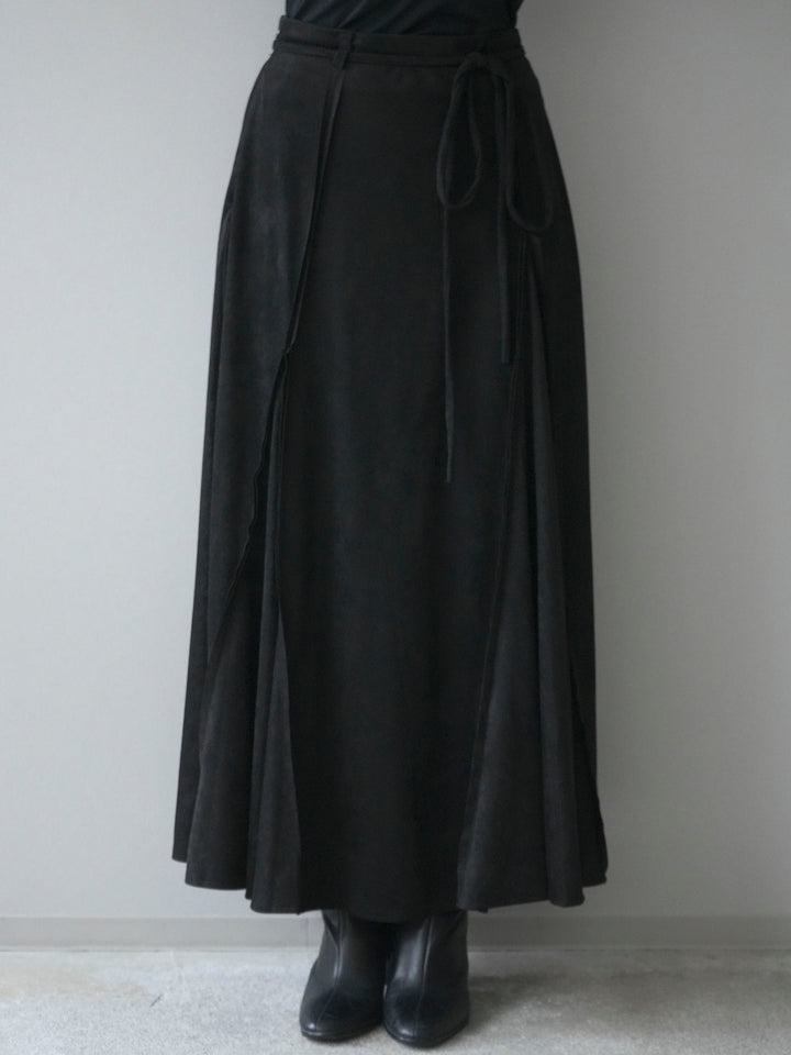 [予約]スエードマーメイドスカート/black