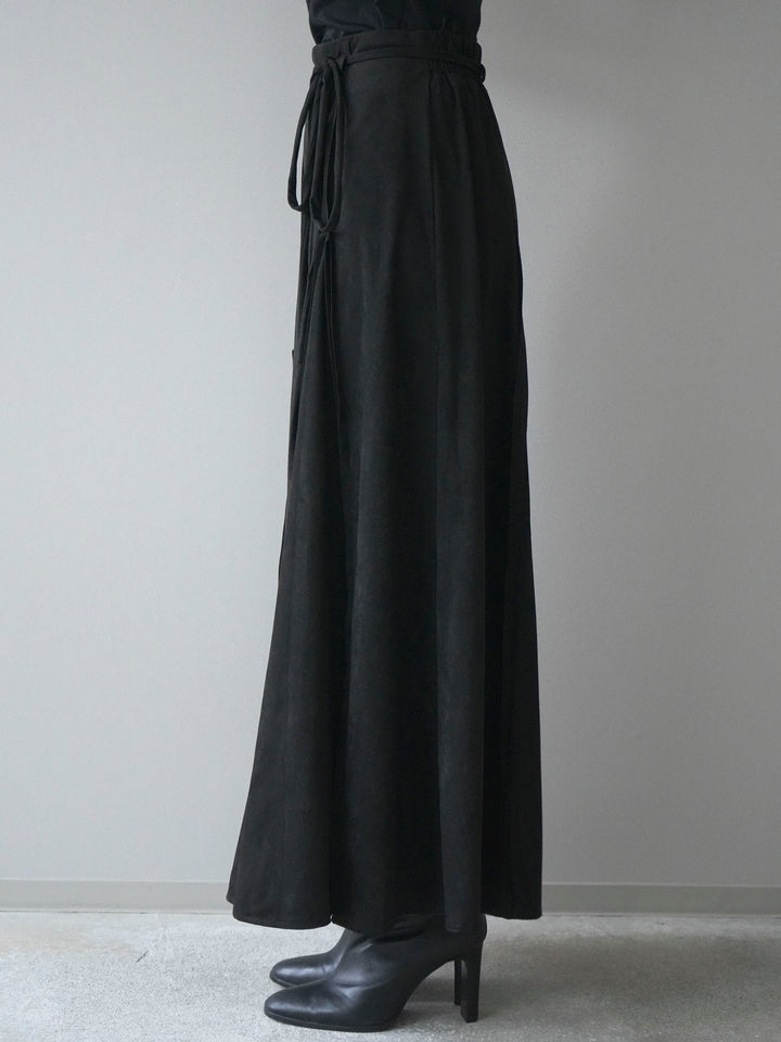 [予約]スエードマーメイドスカート/black