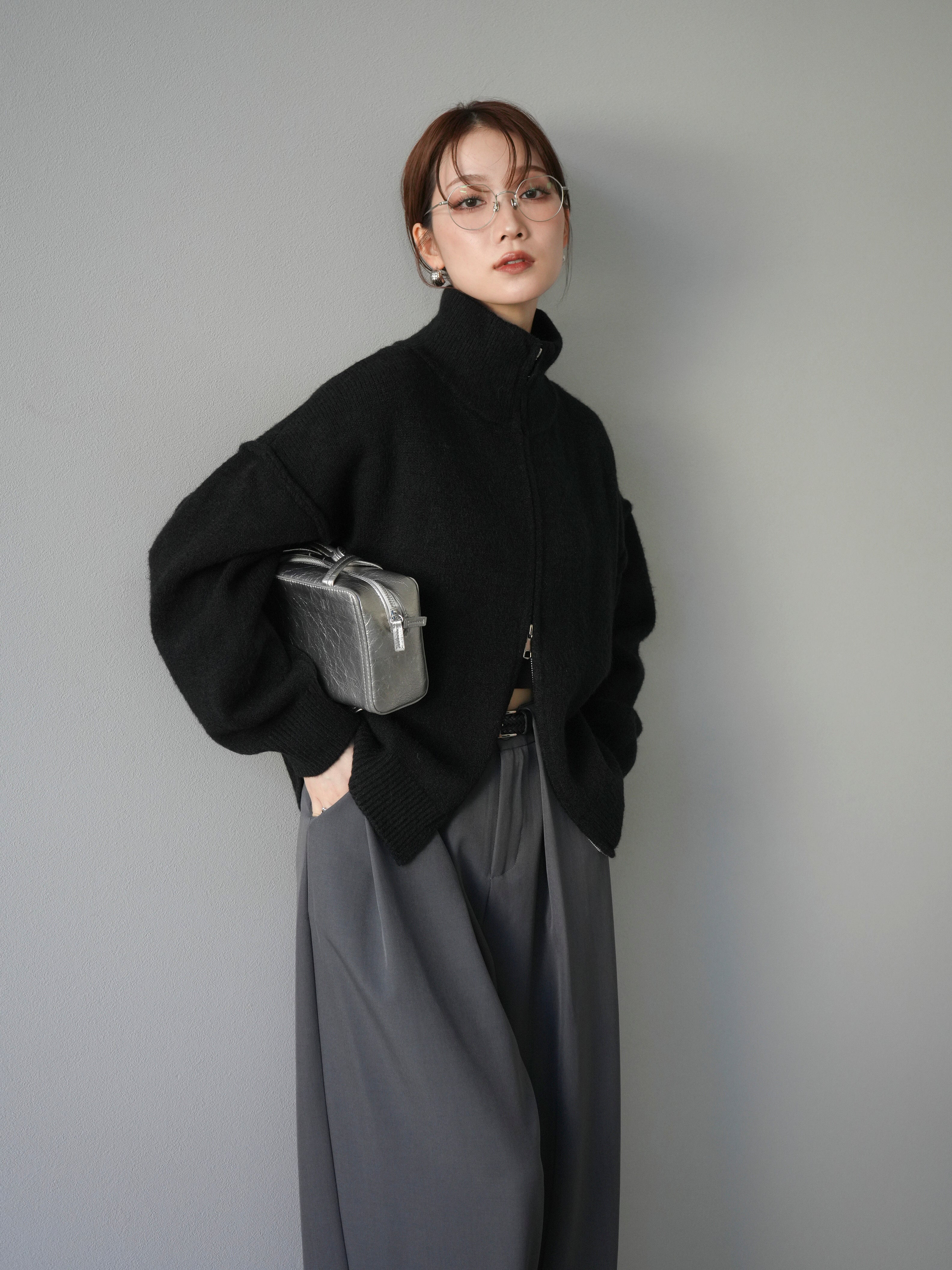 DAMIR DOMA フード付きブラックカーディガン DAMIR DOMA フード付きブラックカーディガン