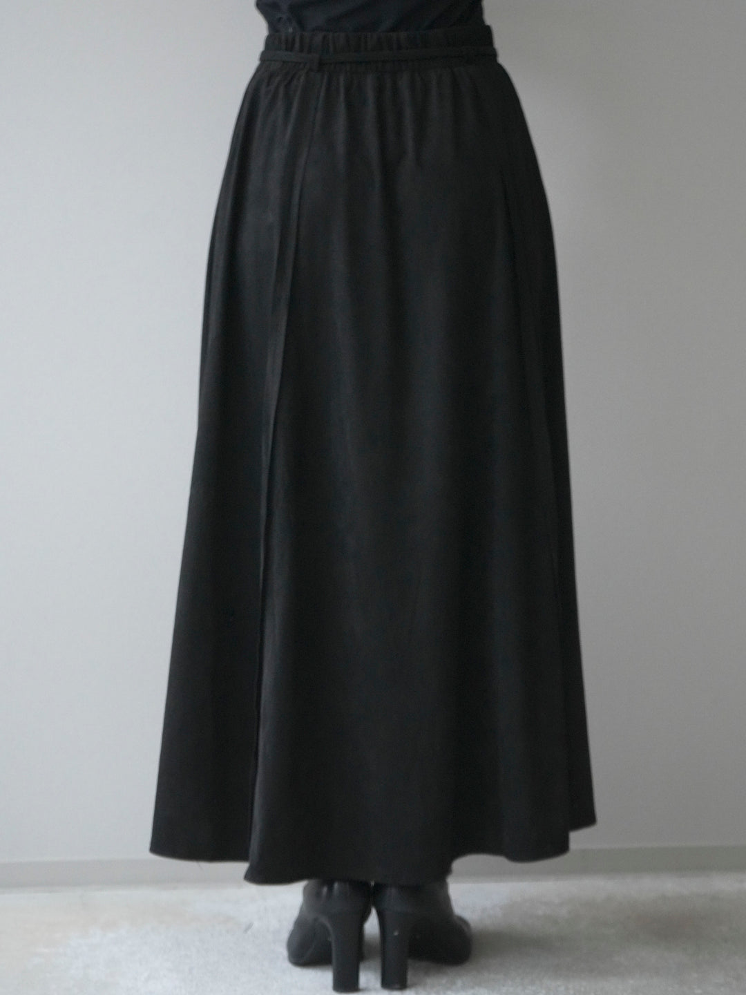 [予約]スエードマーメイドスカート/black