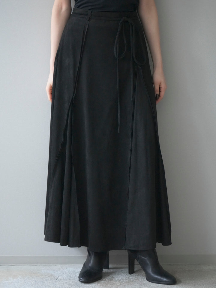 [予約]スエードマーメイドスカート/black