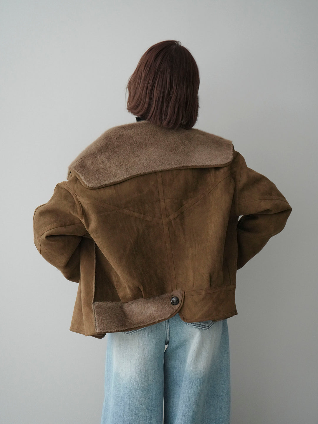 [予約]ムートンショートジャケット/khaki