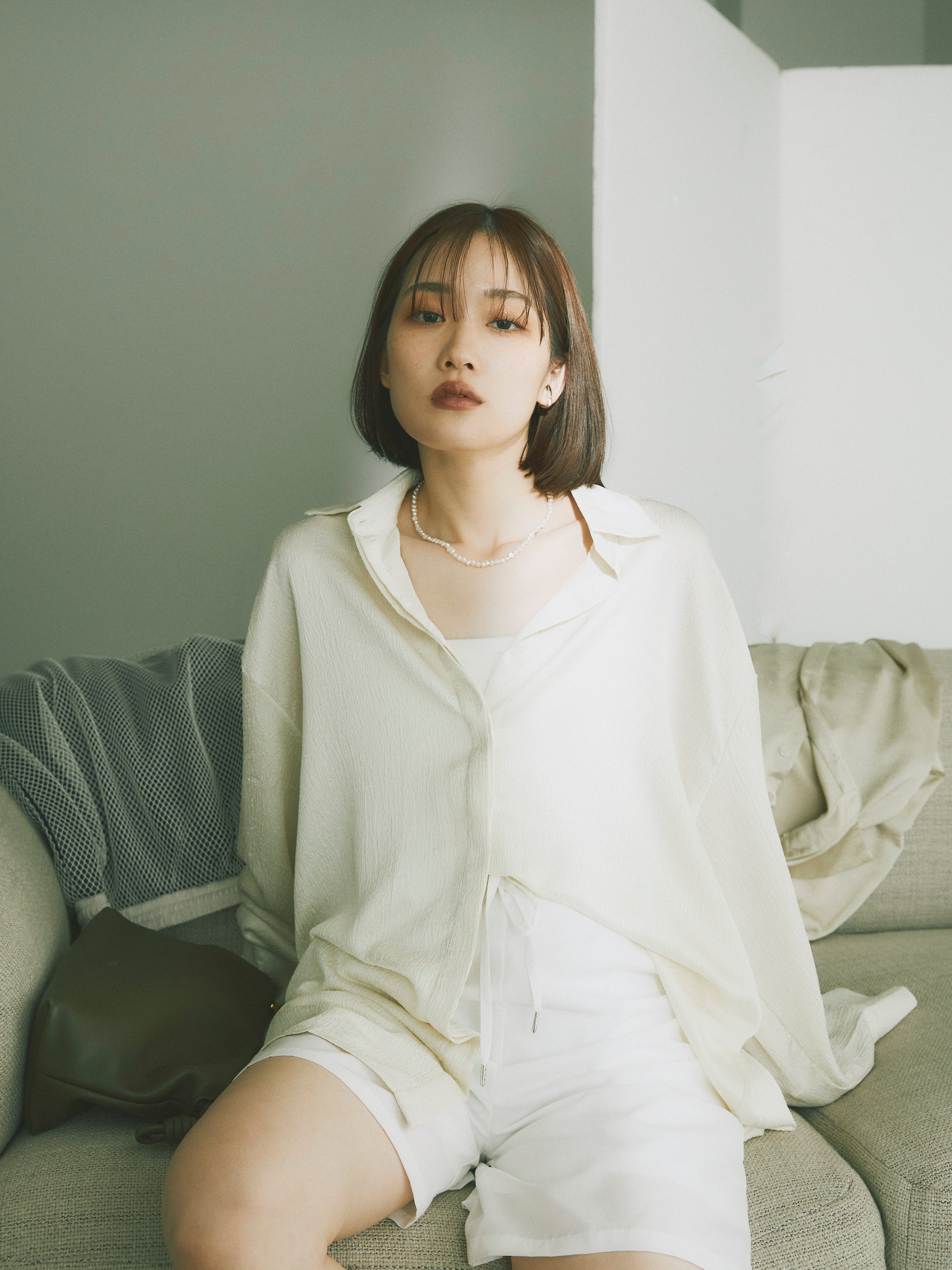 フレームワーク 極美品 23ss リネンシャツ F アイボリー フレームワーク 極美品 23ss リネンシャツ F アイボリー