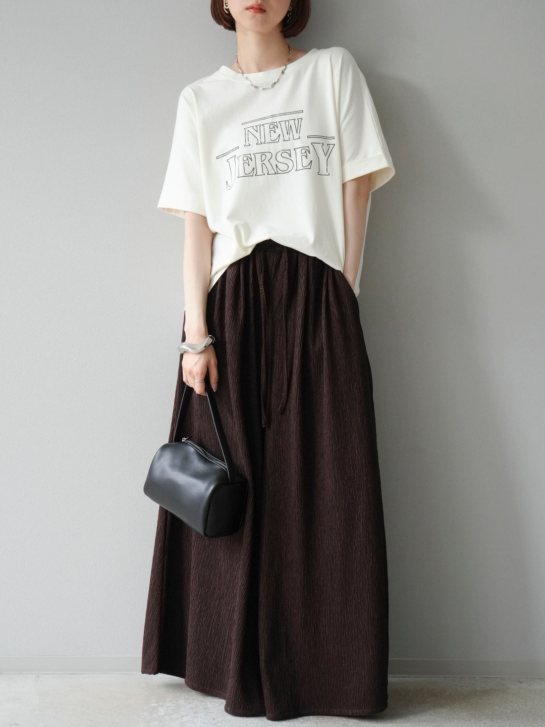 [予約]ビンテージロゴプリントTシャツ/アイボリー