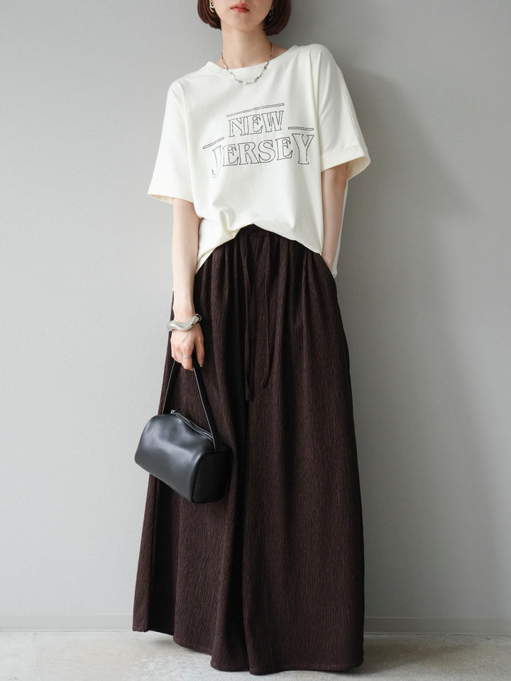 [予約]ビンテージロゴプリントTシャツ/アイボリー