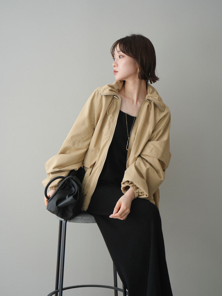 [予約]2WAYニットワンピース/black