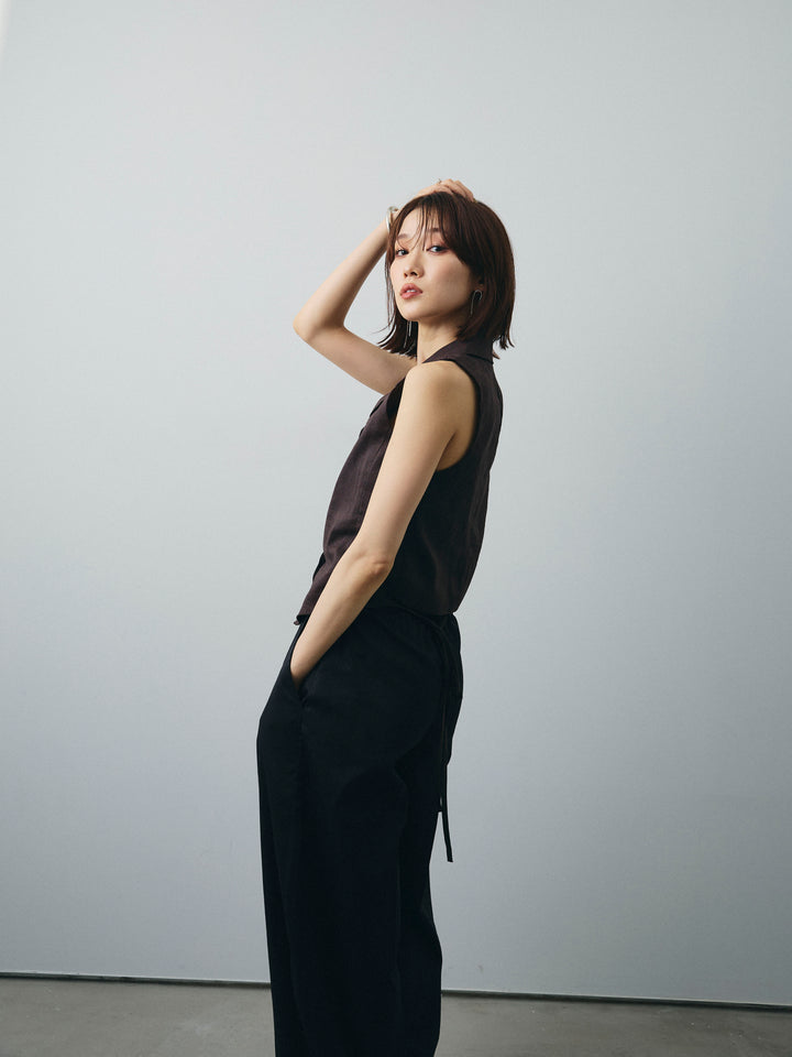 [SET]リネンライクテーラードジレ+リネンライクテーラードジレ(2set)