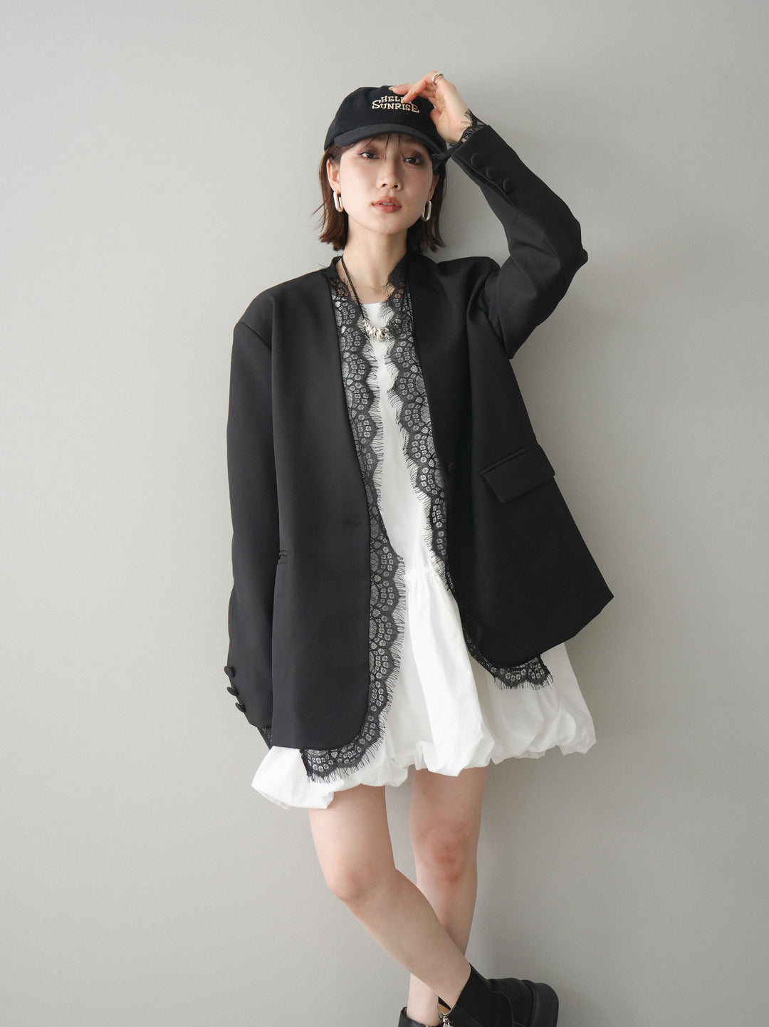 [SET]ノースリバルーンミニワンピース+ノースリバルーンミニワンピース(2set)