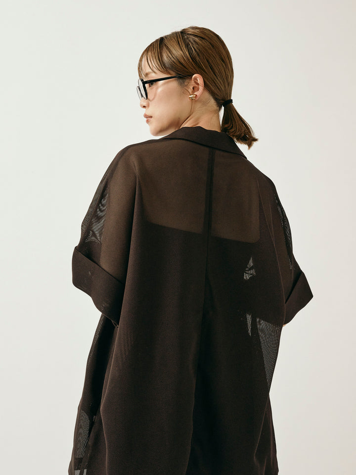 【Allure】[SET]メッシュハーフテーラードジャケット+メッシュハーフテーラードジャケット(2set)