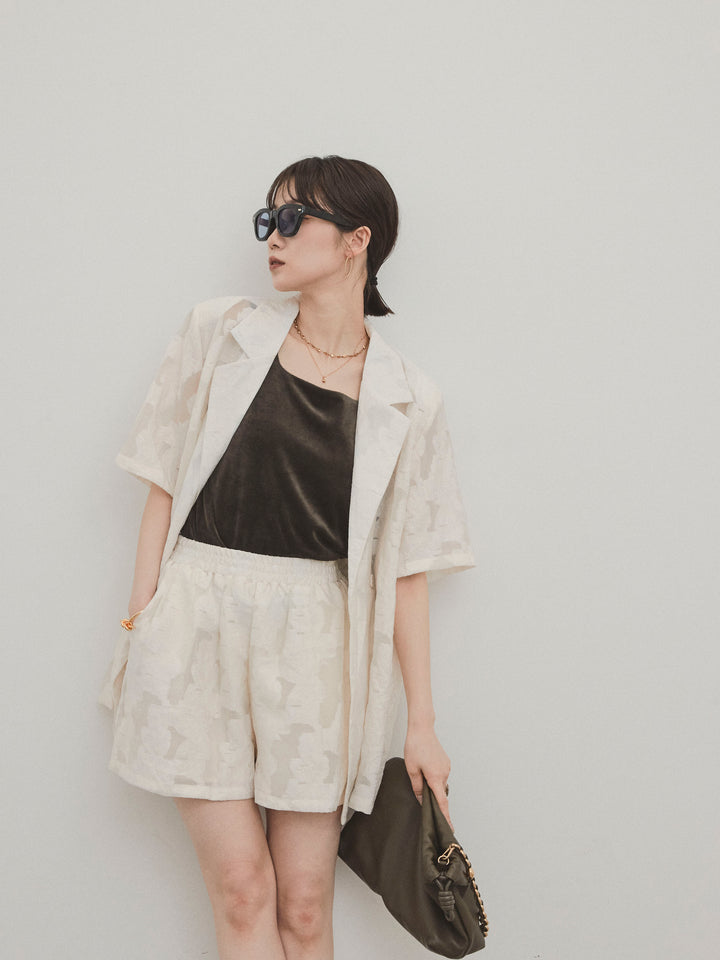 [SET]シアージャガードハーフジャケット＆ハーフパンツSET UP(2set)