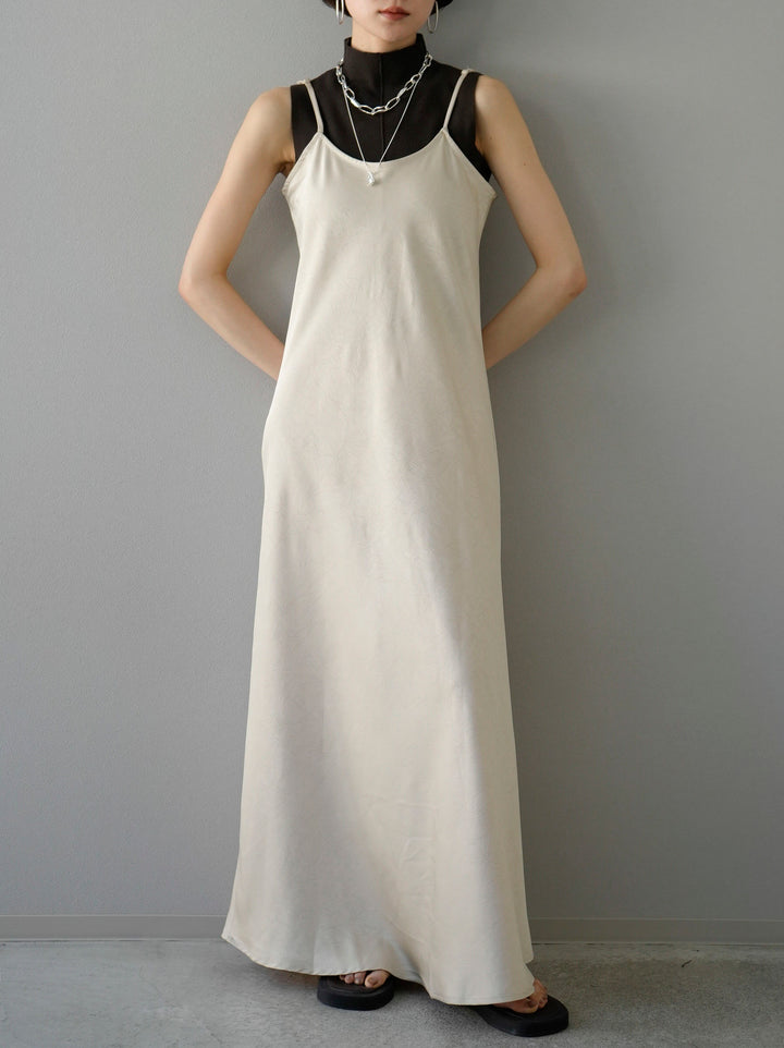 [Pre-order] Crushed Satin Camisole Dress/Cream