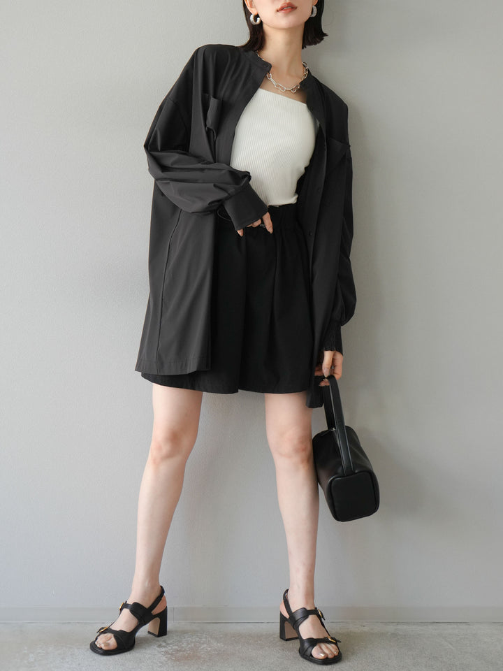 [予約]ICE TOUCH ２WAYオーバーシャツ/ブラック