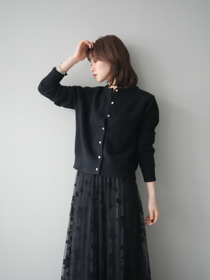[SET]アンティークボタンニットカーディガン+アンティークボタンニットカーディガン(2set)