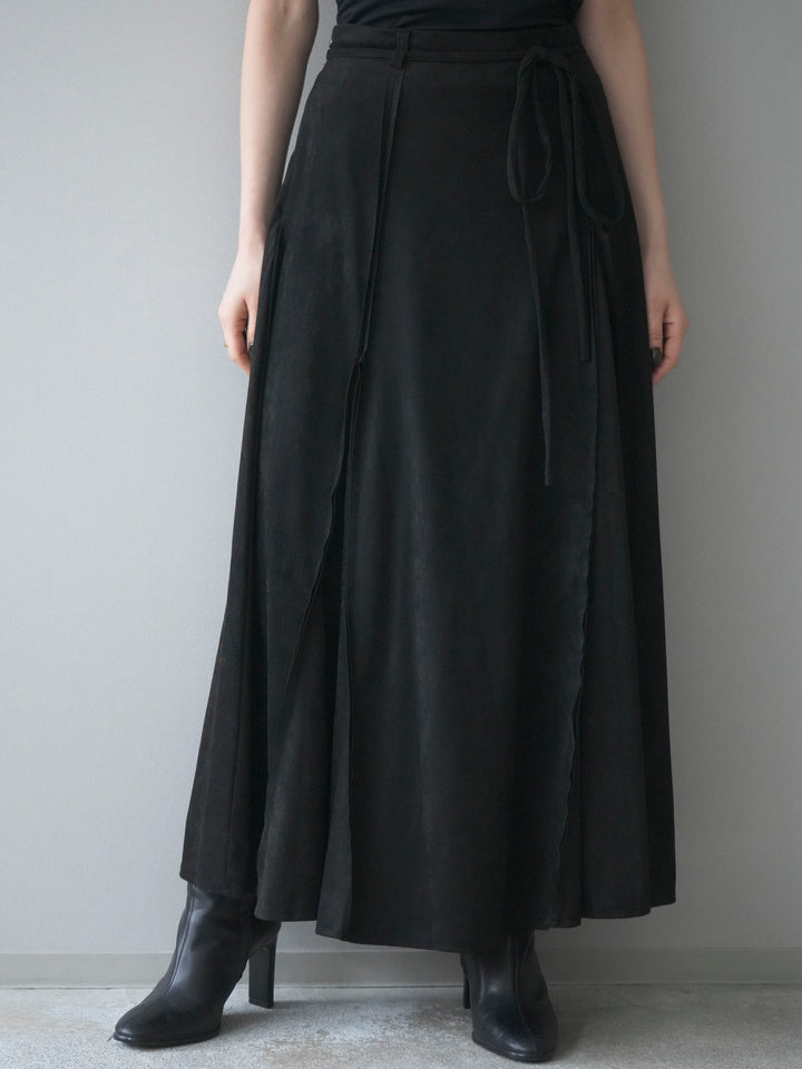 [予約]スエードマーメイドスカート/black