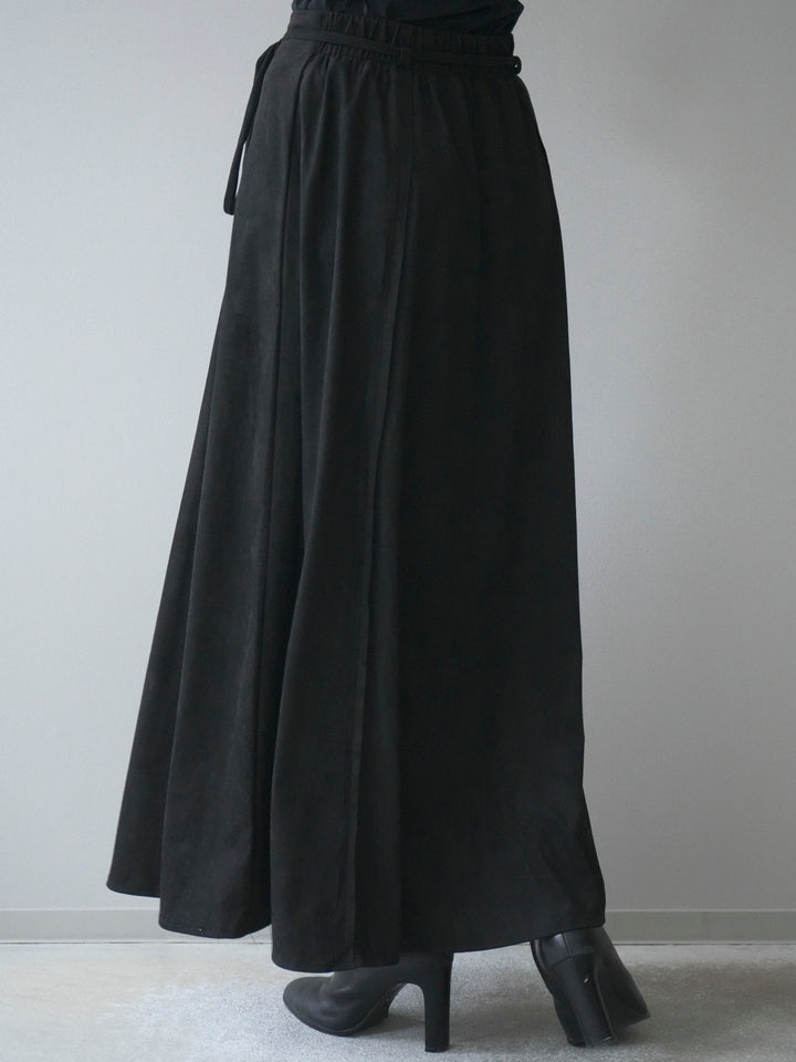 [予約]スエードマーメイドスカート/black