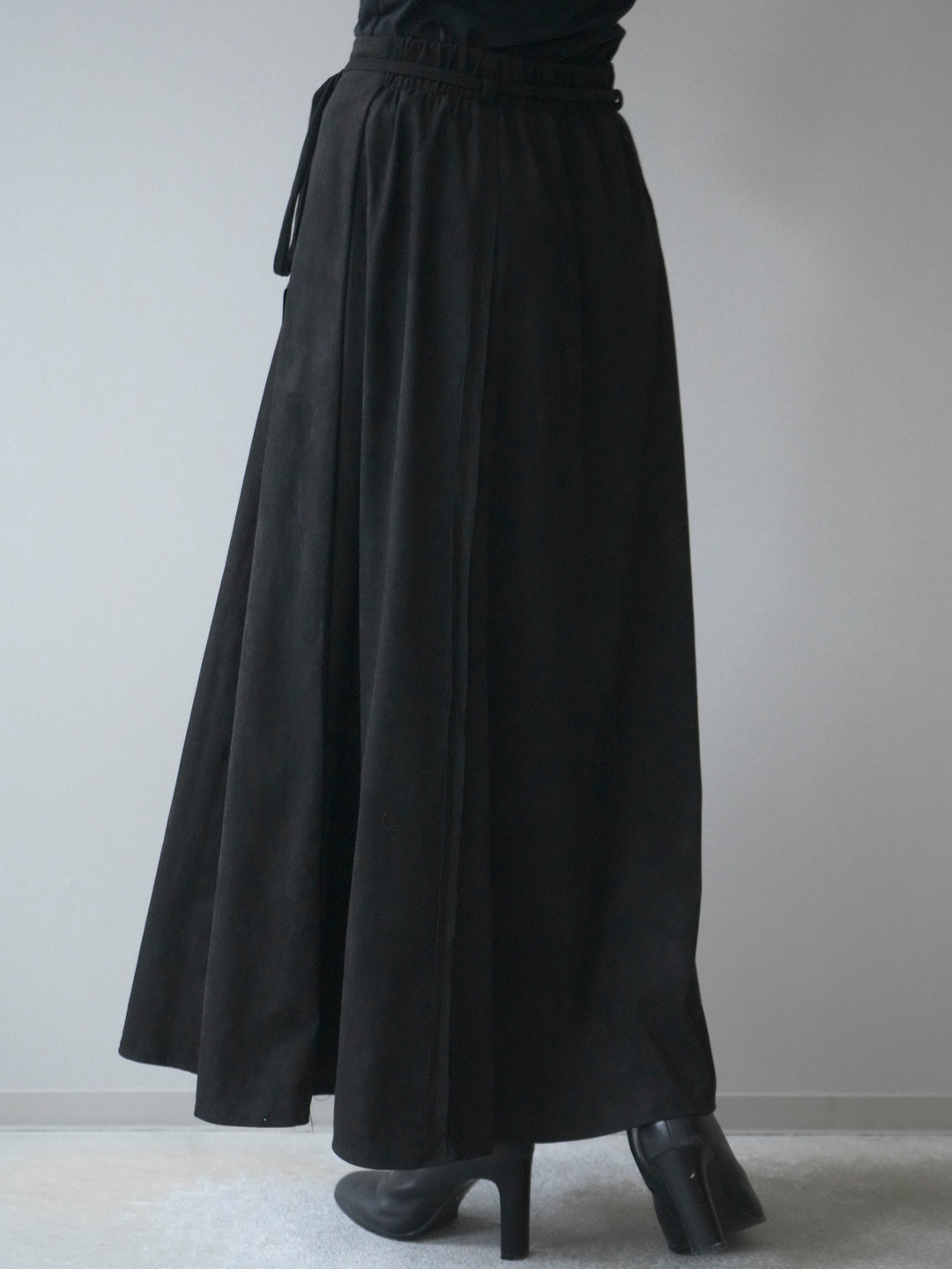 [予約]スエードマーメイドスカート/black