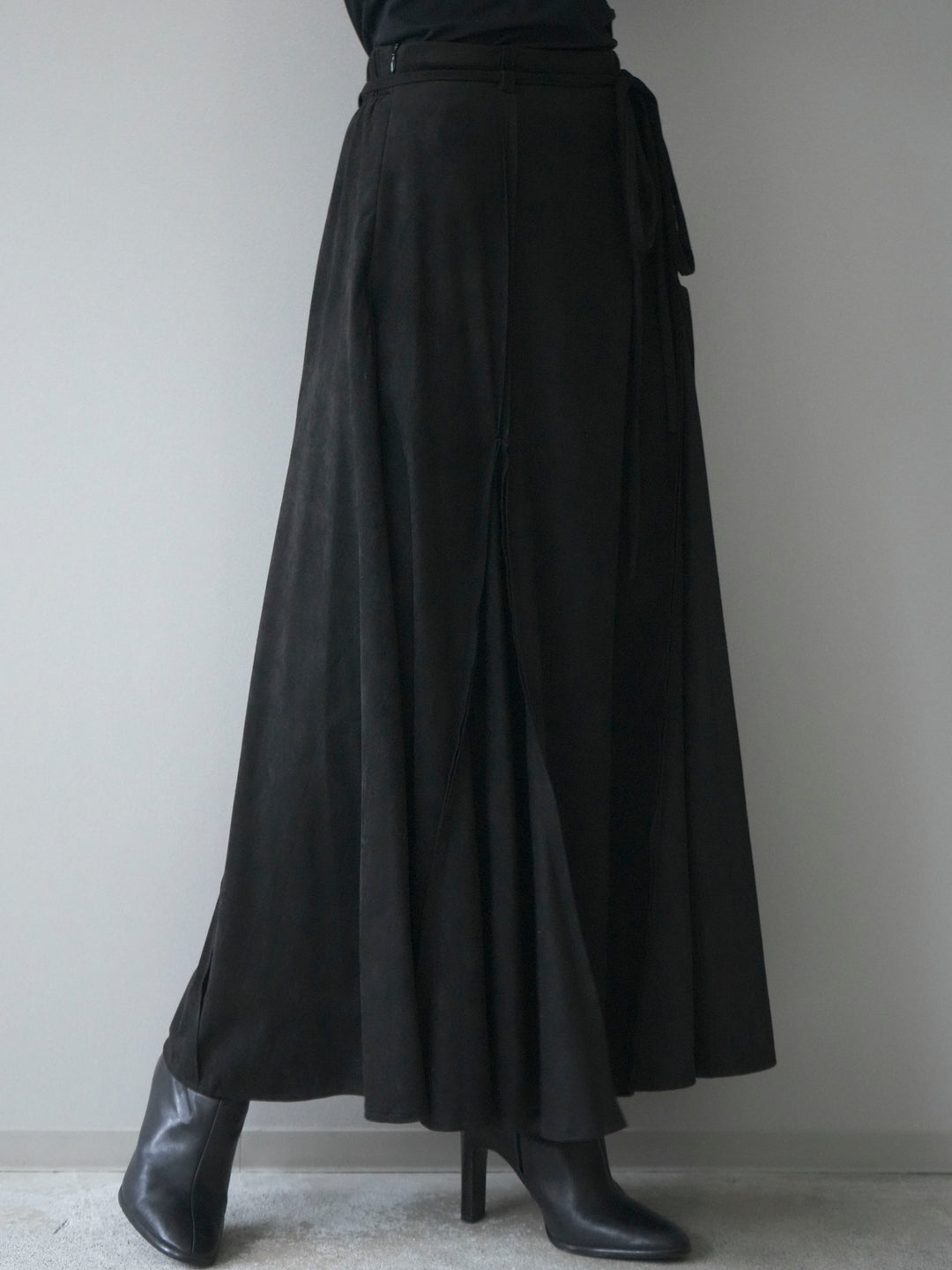 [予約]スエードマーメイドスカート/black