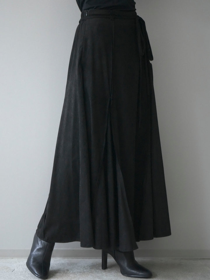 [予約]スエードマーメイドスカート/black