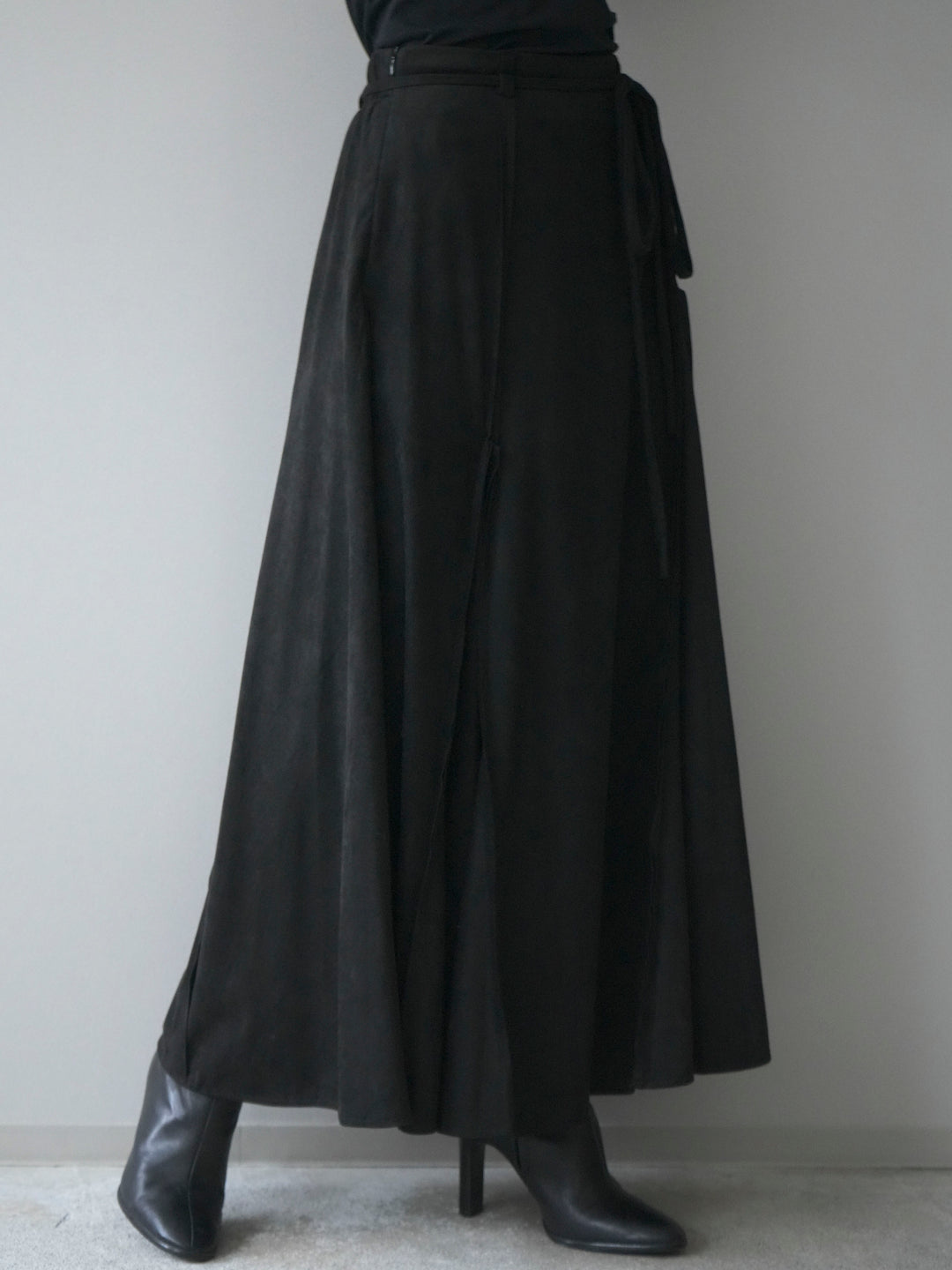 [予約]スエードマーメイドスカート/black