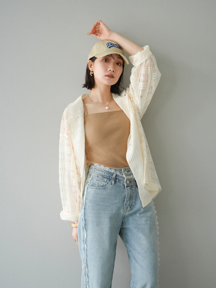 [予約]Parisロゴ刺繍CAP/ベージュ