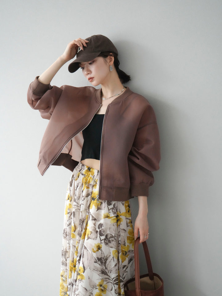 [予約]シアーダンボールボリュームスリーブMA-1/ブラウン