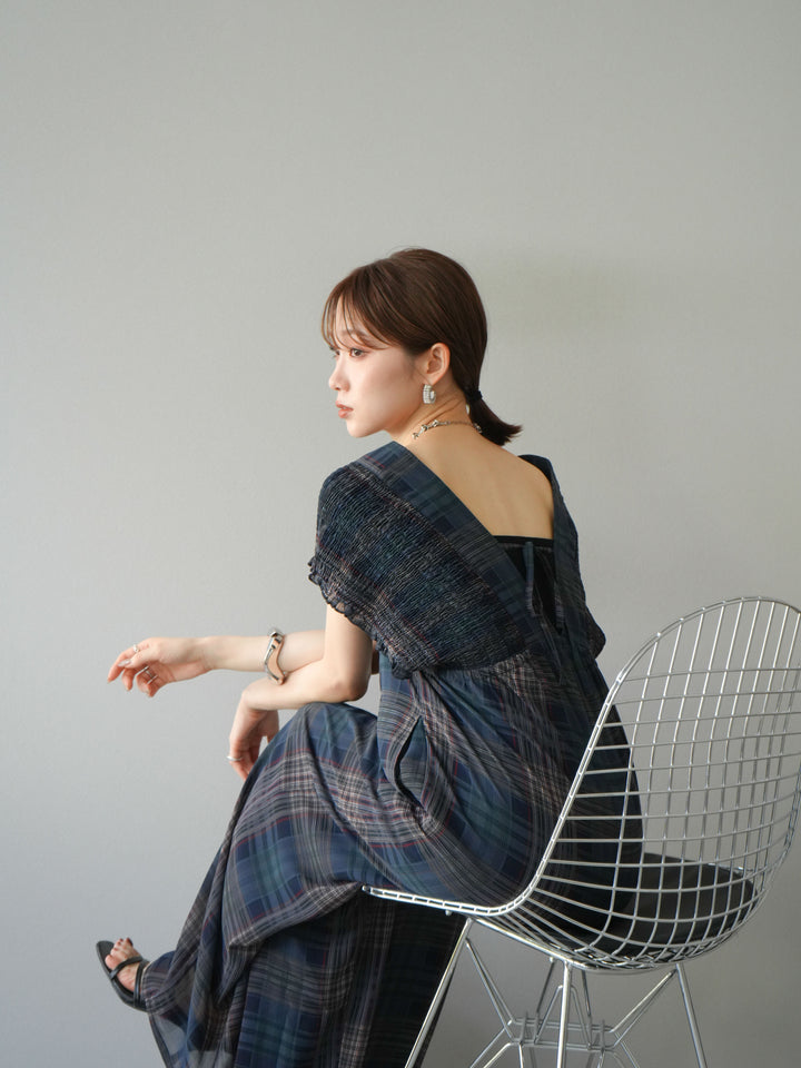 [SET]シアーチェックシャーリングサロペット+シアーチェックシャーリングサロペット(2set)