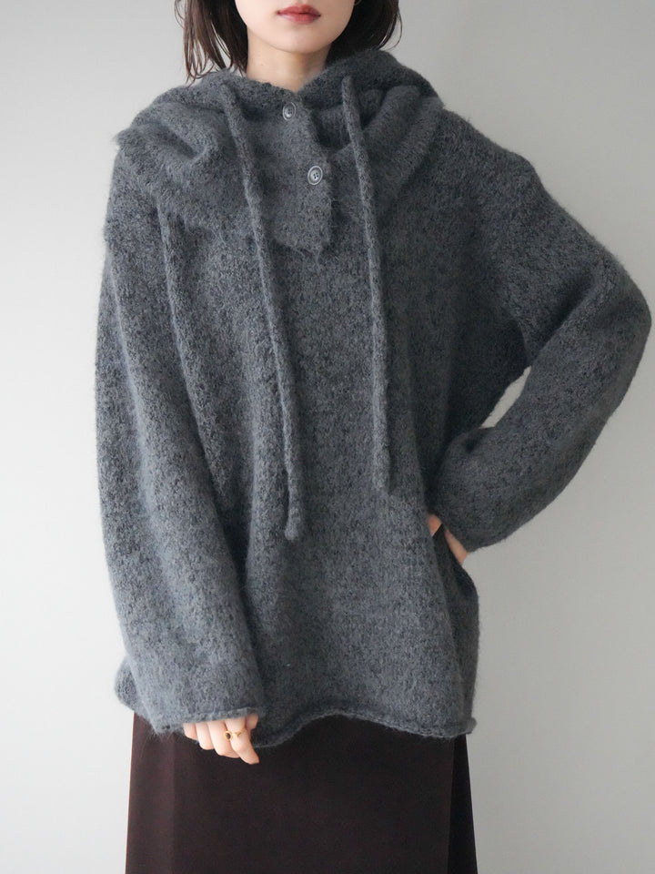 [予約]バラクラバSETニットプルオーバー/darkgray