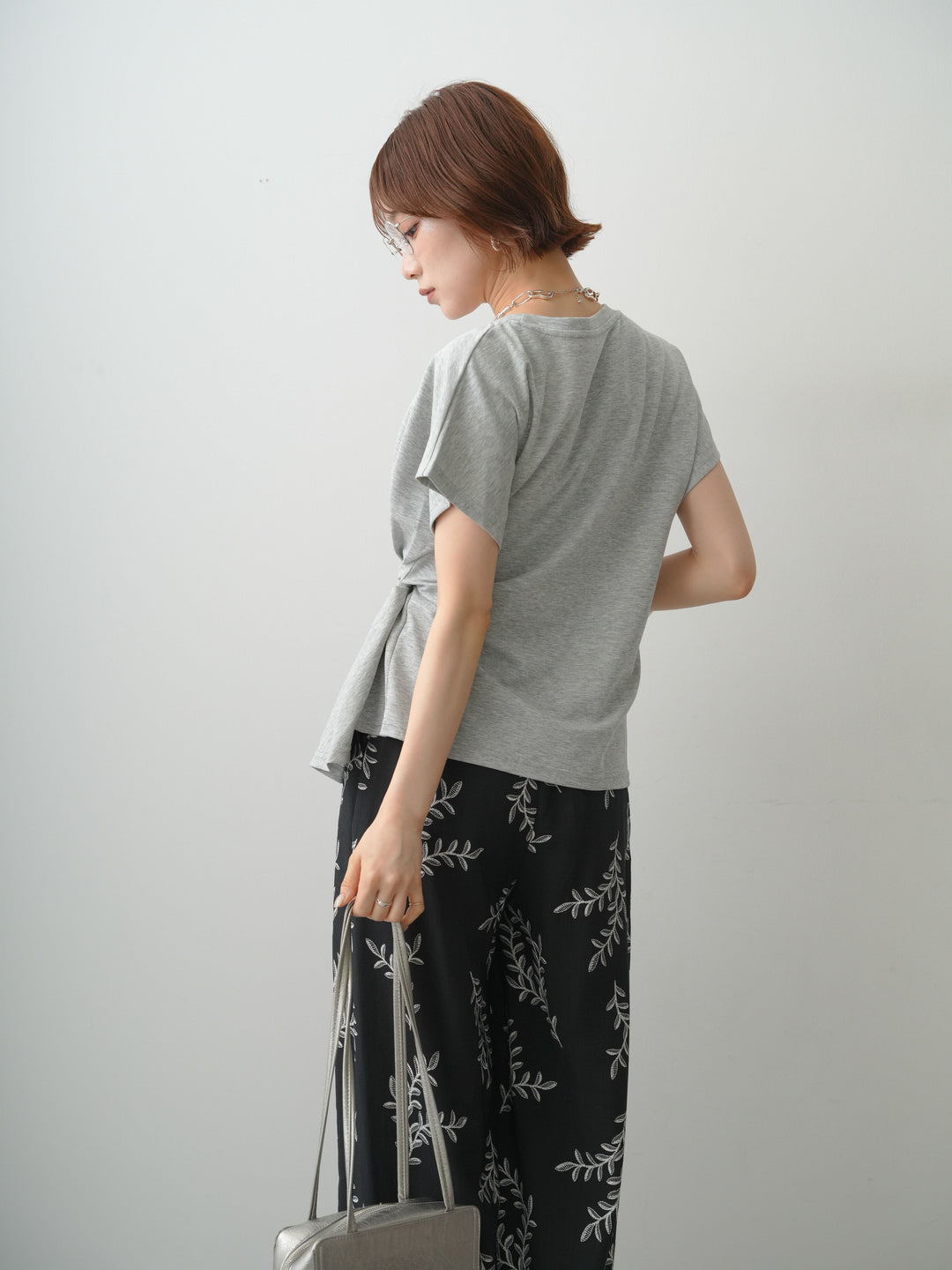 [予約]サイドノットTEE/gray