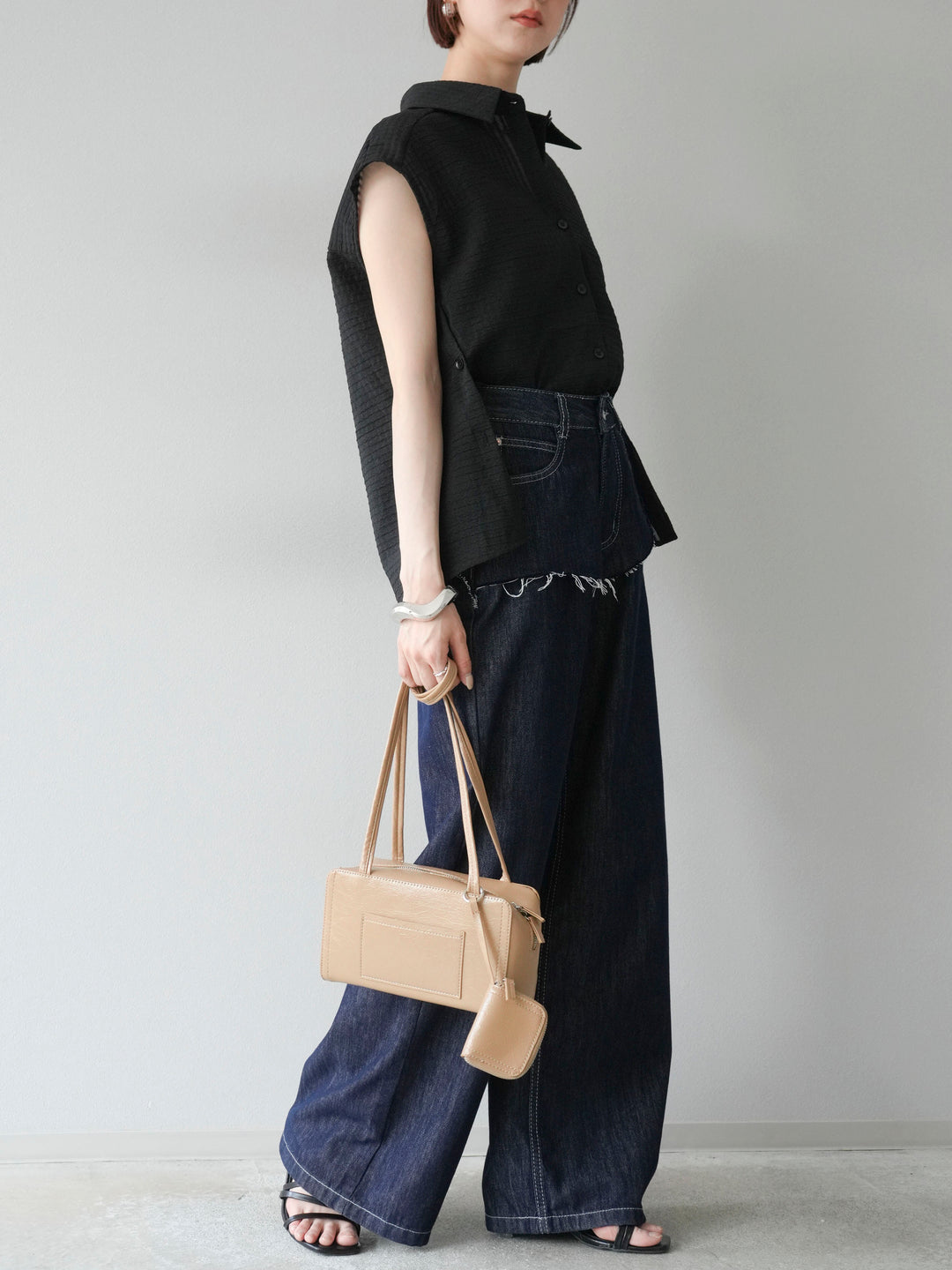 【預購】提臀牛仔褲/深藍色