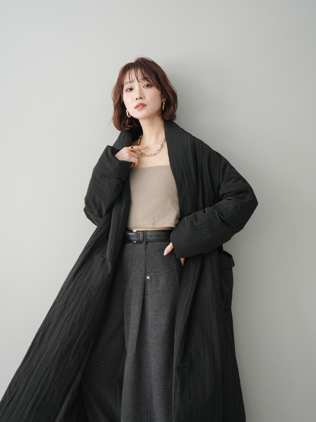 [SET]ロングダウンコート+ロングダウンコート(2set)