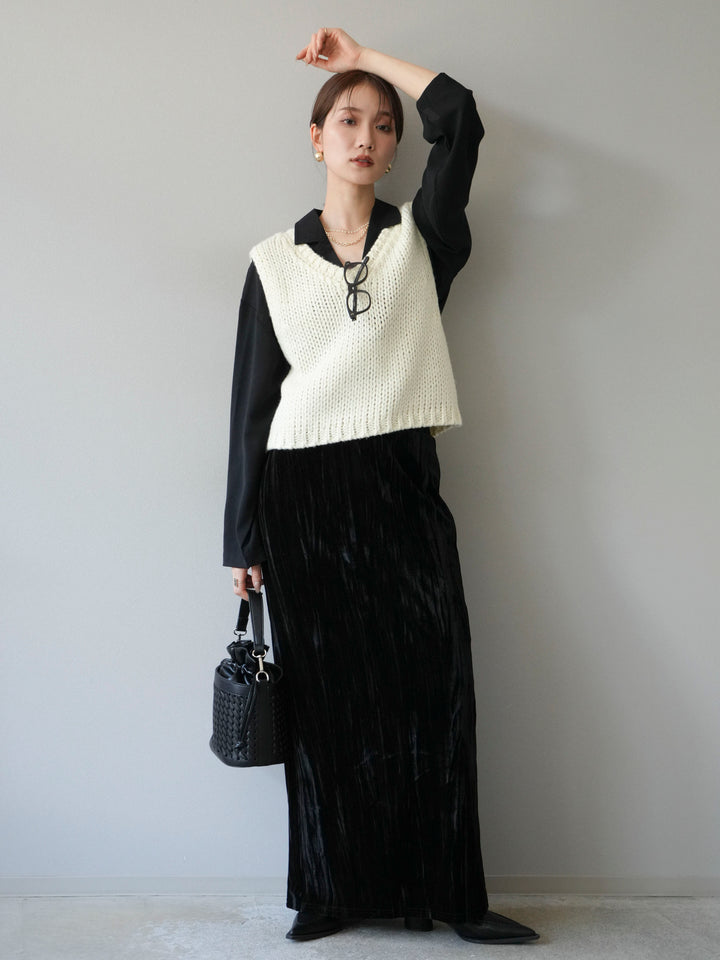 [予約]レーヨンライクショートジャケット/グリーン