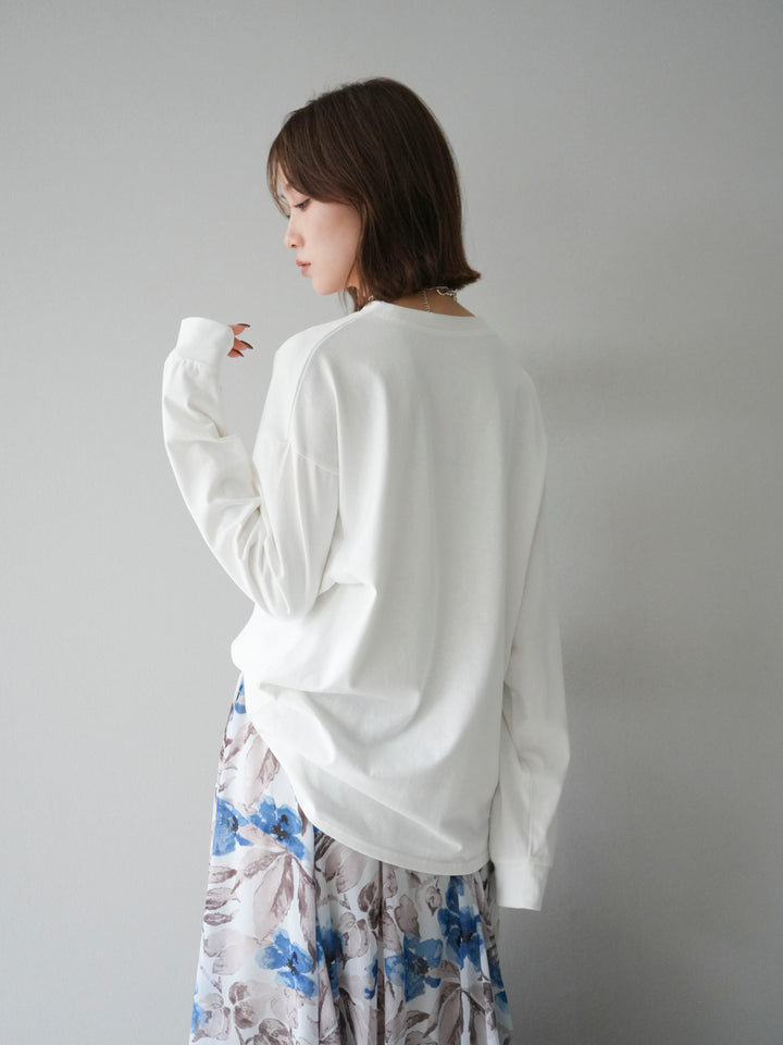 [予約]フラワーフォトプリントBIGロンT /オフ3