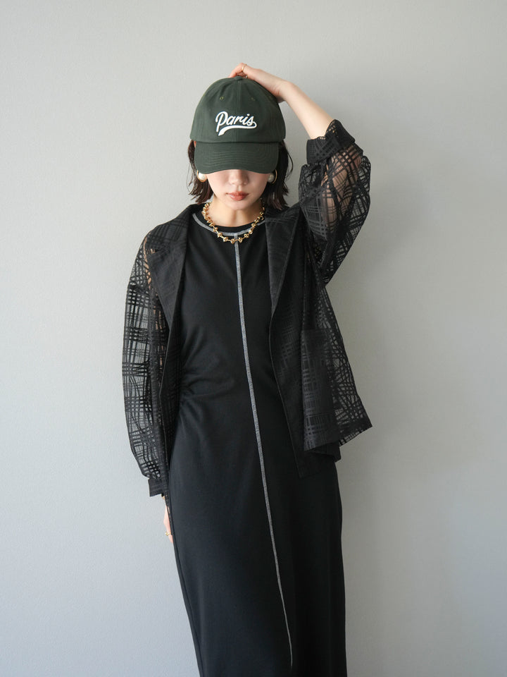 【預購】巴黎標誌刺繡棒球帽/綠色